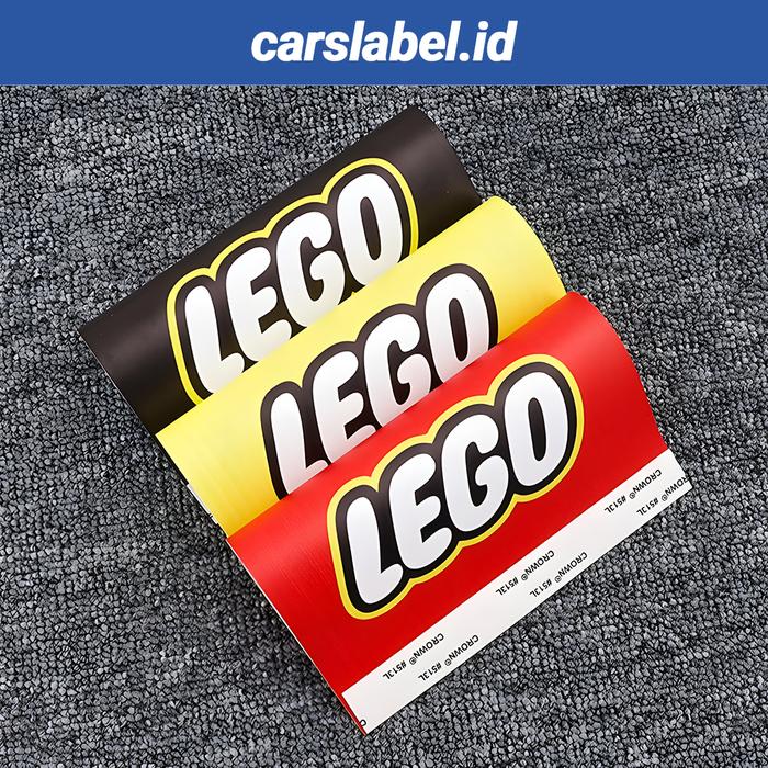 LEGO - Label Tag Mobil - Variasi Penutup Pintu Bagasi - Hiasan Stiker Lego Mobil Viral