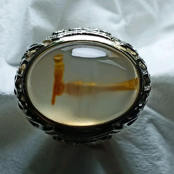 Cincin Batu Sodo Lanang Combong Motif