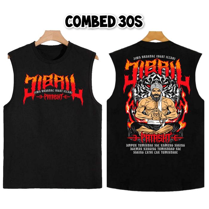 Kaos Singlet Oblong PSHT Terbaru Katun Combed 30s Sablon Jibril Tanktop Pria Dewasa SH Terate Atasan
