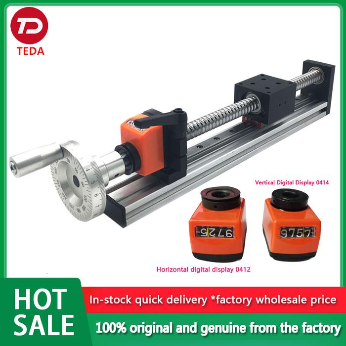 Miniature CNC Manual Ball Screw Sliding Table 100-500mm Effective