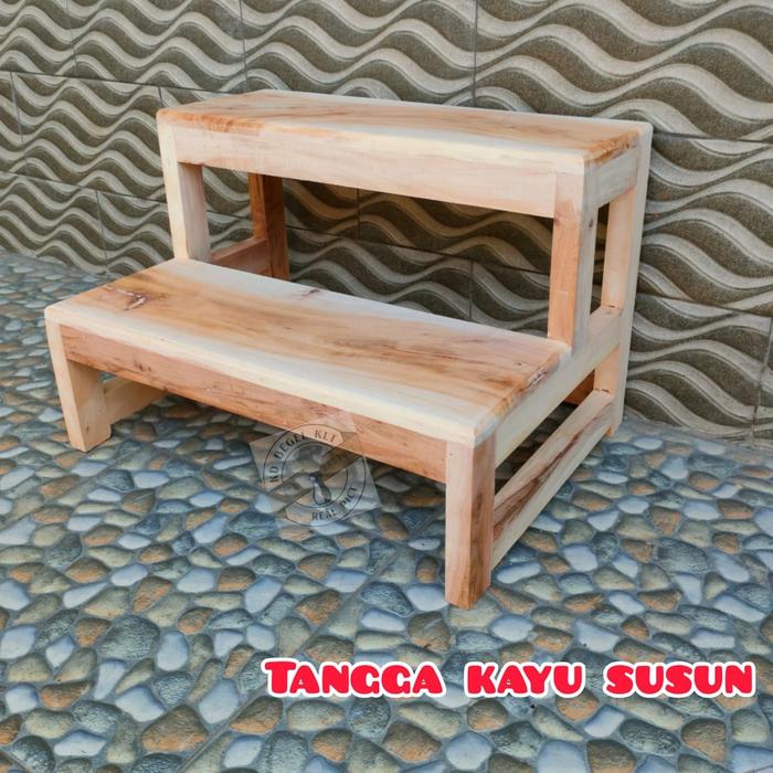 TERLARIS tangga susun kayu | bangku tangga susun READY STOCK