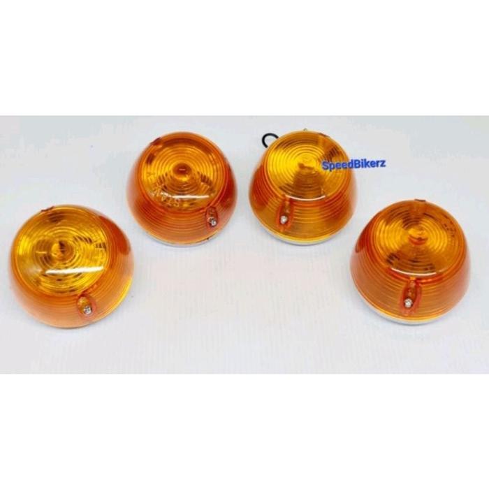 Lampu Sen Sein depan besi Honda C50 C70 C90 reteng swn Depan C70 Lampu Sen Depan C70 Bahan Batok Blk