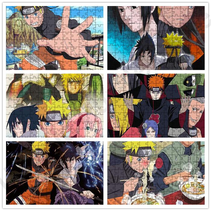 Bandai Anime Naruto Ninja Puzzles 300/500/1000 Pieces Paper Jigsaw