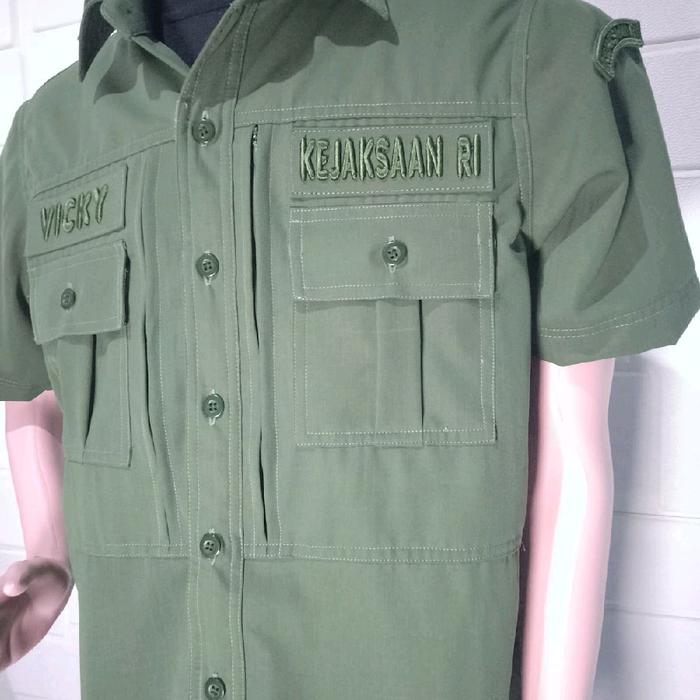KEMEJA TACTICAL KEJAKSAAN PREMIUM QUALITY Pria Baju Katun Tebal