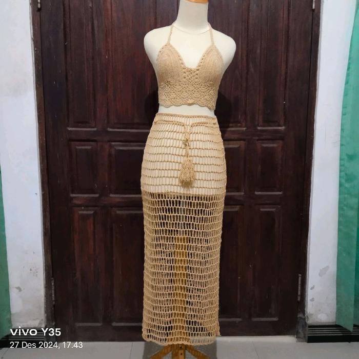 ROK RAJUT JUMBO Set dgn Bra  Wanita