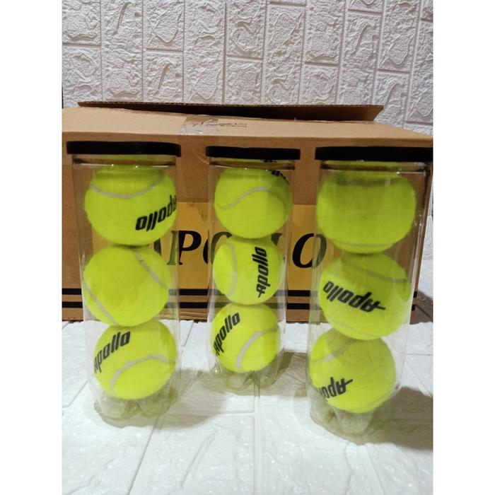 BOLA TENNIS TENIS KASTI NASSAU APOLLO COACH ISI 3 ORIGINAL TRAINING BOX VACUM SEGEL