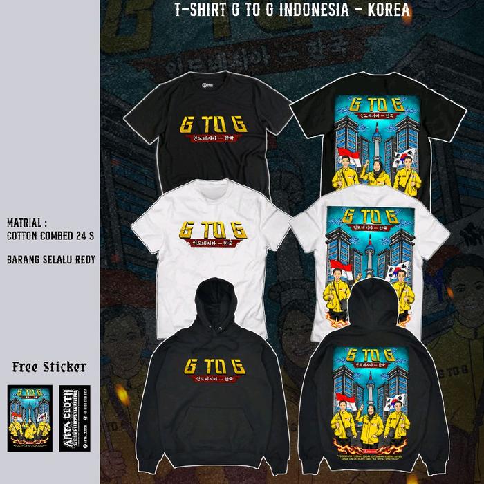 KAOS/BAJU T-SHIRT G TO G INDONESIA-KOREA hoodie pria