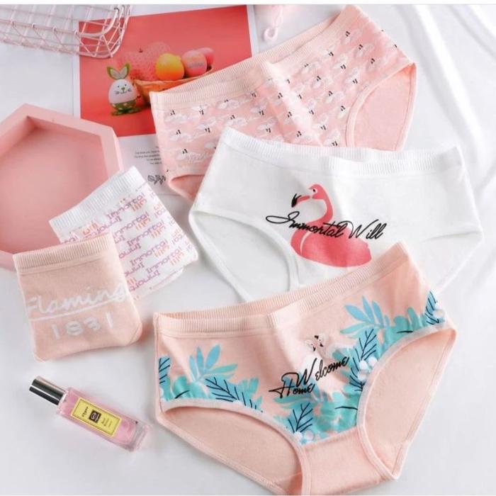 ￼Celana Dalam imut Jepang CD Wanita Katun CD10