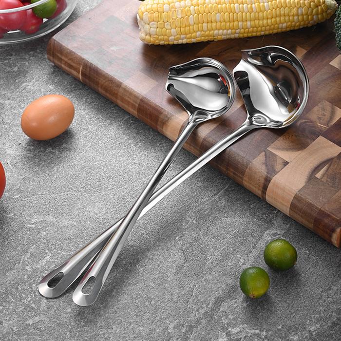2Pcs Small Gravy Ladle, Sauce Ladle, Sauce Ladle With Pouring Spout, Stainless Steel Mini Ladle, Dis