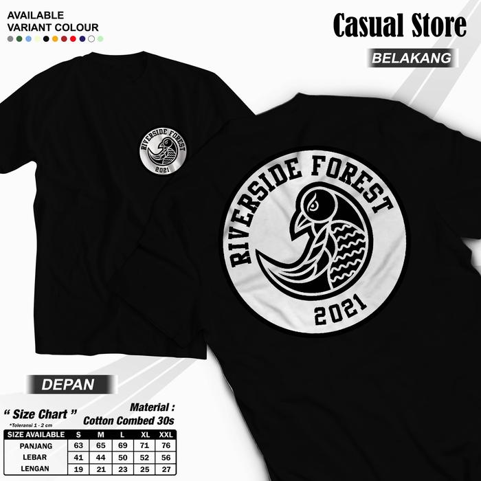 Kaos Riverside Forest 2021 Kaos Punk Football Bandung