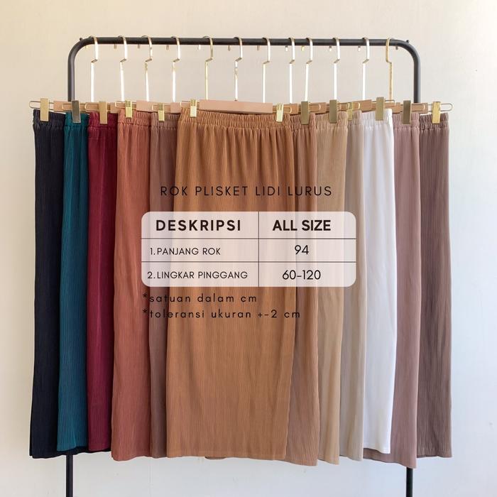 ROK PLISKET LIDI LURUS / Rok Plisket Span
