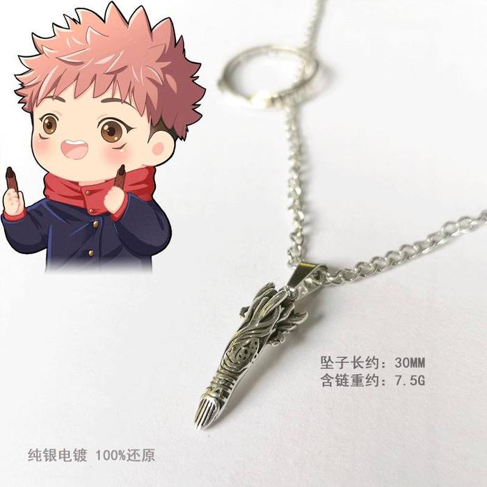 Sukuna Finger Kalung Finger Sukuna Itadori Jujutsu Kaisen Necklace Ring Couple Anime Manga JJK - Kal