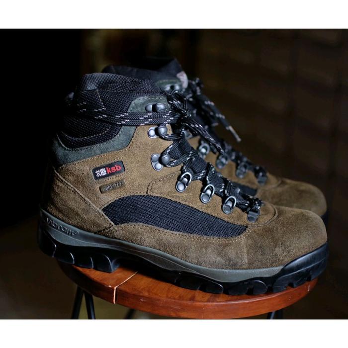 Sepatu Boots Hiking Outdoor Gunung Karrimor KSB Goretex Vibram Leather Suede Army not Eiger Bodypack