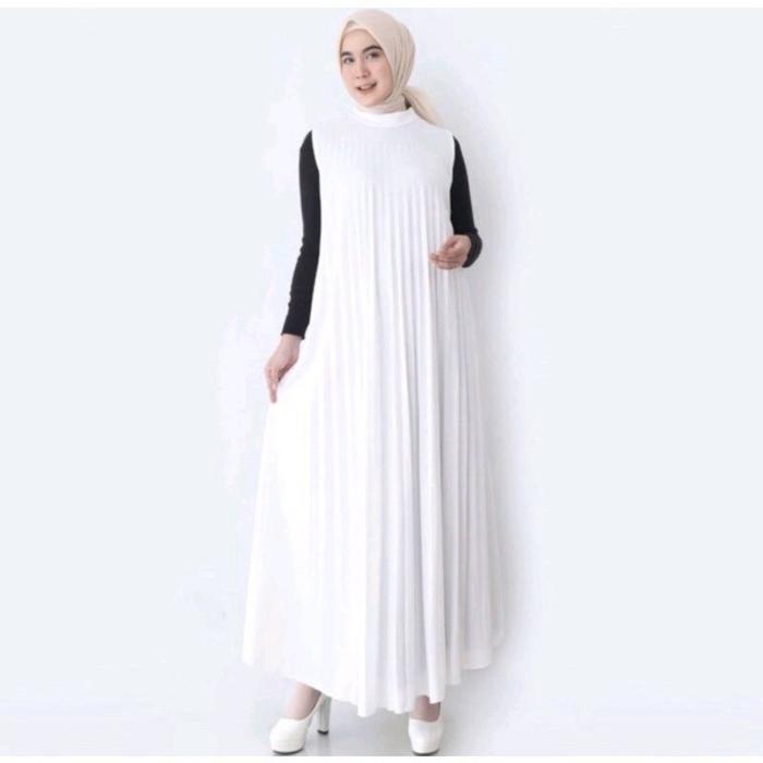 INNER DRESS HAMIL KEKINIAN / GAMIS PLISKET PREMIUM / BAJU GAMIS HAMIL