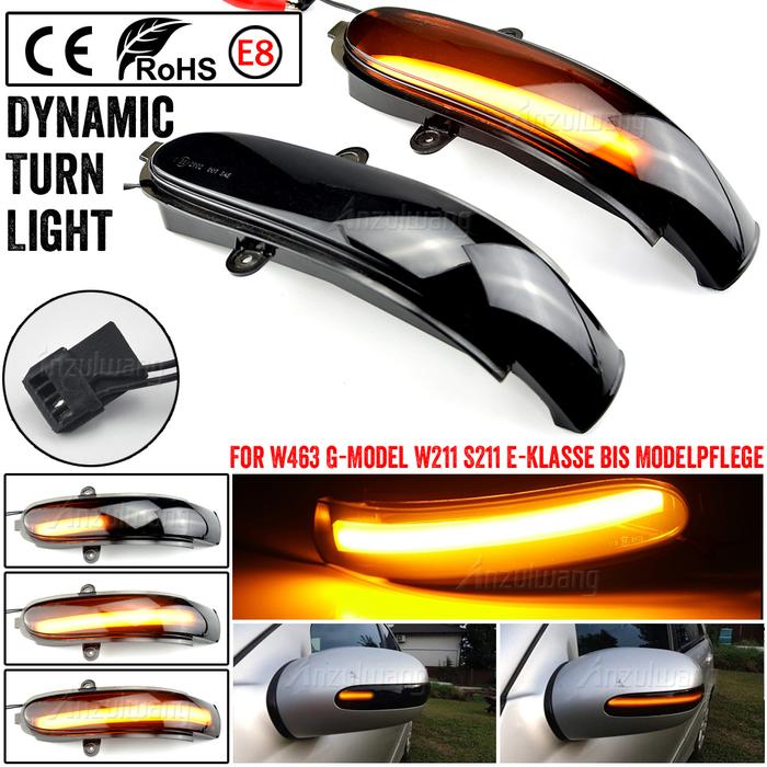 For Mercedes Benz E Class W211 S211 Rearview Mirror Indicator