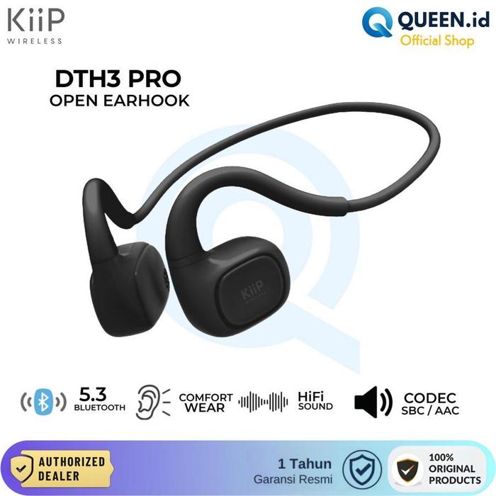 KiiP DTH3 PRO Wireless Bluetooth 5.3 Headset Sport Open Ear OWS Earhook TWS Comfortable OPEN EAR