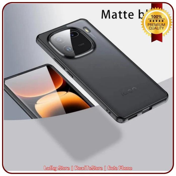 Casing Hard Soft Case IQOO 12 5G IQOO12 Matte Armor Bumpshox Softcase
