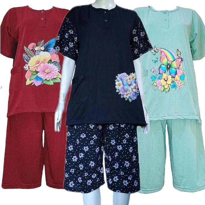 3 BAJU TIDUR WANITA DEWASA LD130-BABYDOLL JUMBO LD130