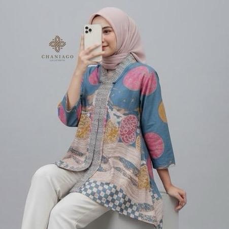 BATIK TUNIK PINGUIN/BATIK TUNIK/BATIK PAYUNG/BATIK MODERN/BATIK KEKINIAN/BATIK WANITA LENGAN PANJANG
