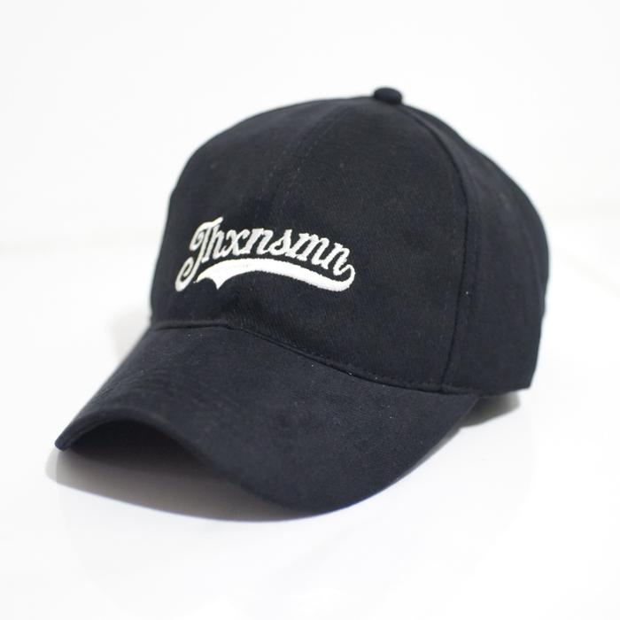 Topi Baseball Cap Hat Logo Bordir Thxnsmn Katun Rapel Distro Pria Wanita Casual