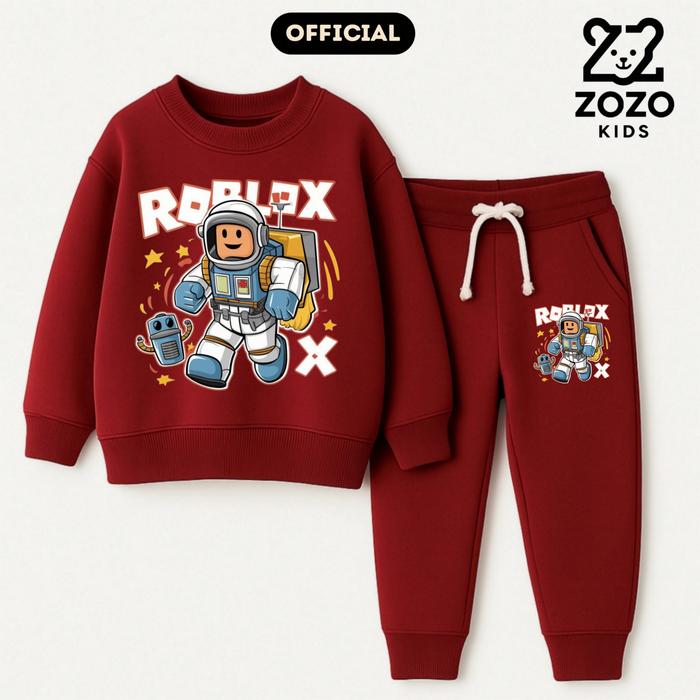 ZOZO Kids - Setelan Joger Anak Viral ROBLOX Usia 1-10 Tahun ukuran M-XXXL Piyama kaos
