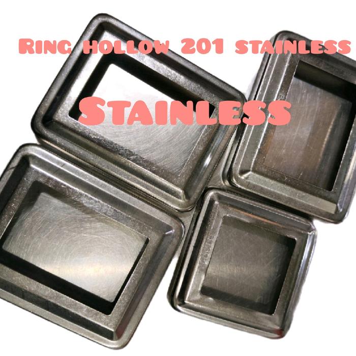 Ring hollow Stainless 201 2 x 4 cm / 20 x 40 mm ring penutup hollow
