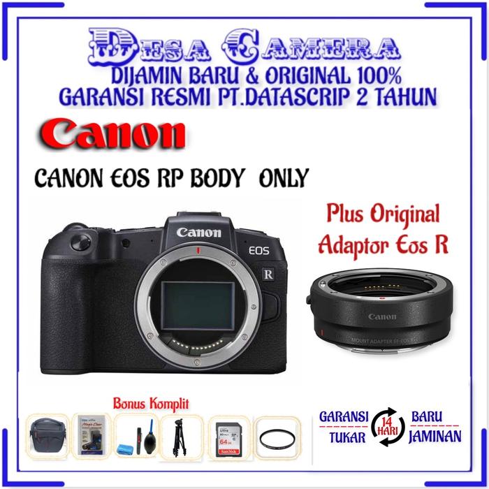 KAMERA MIRROLENS CANON EOS RP BODY ONLY GARANSI RESMI