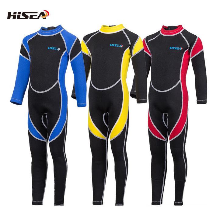Hisea Wetsuit Anak-anak 2.5Mm Neoprene Anak Laki-laki Perempuan