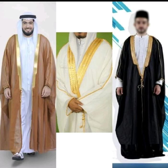 LUARAN JUBAH RAJA SALMAN BISHT MISLAH JUBAH IMAM ORIGINAL IMPORT SAUDI DAN SYIRIAH