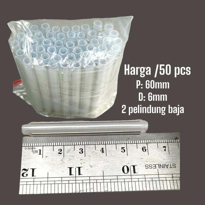 sleeve protector 2 kawat fiber optic, protection sleeve besar - 50Pcs Dropcore