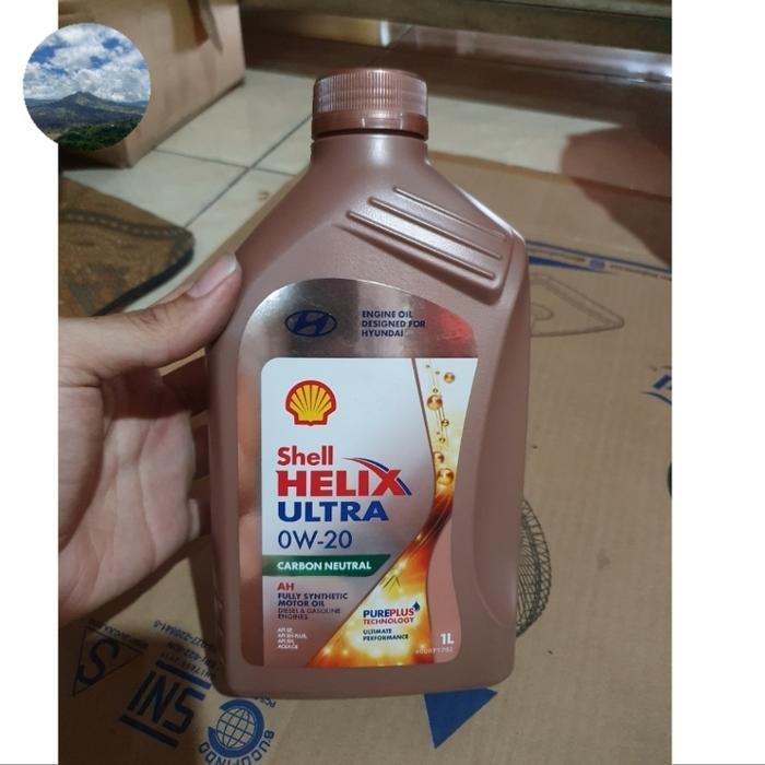Oli Shell Helix Ultra 0W-20 Carbon Neutral Full Synthetic 1L Original -Gratisongkir