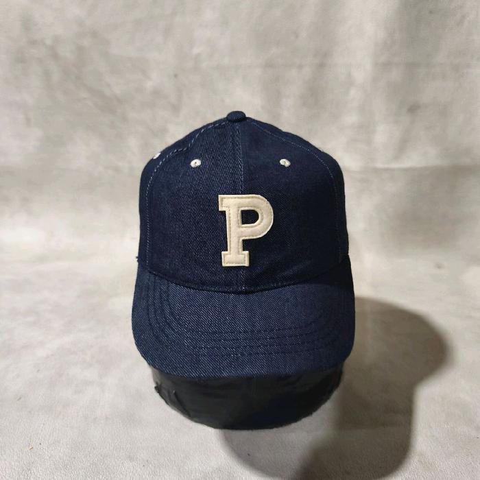Topi snapback denim petster bekas