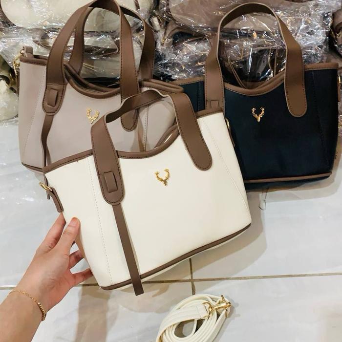 Zicora.ID|Tas Elegan Logo Rusa Premium-CINTYA BAG