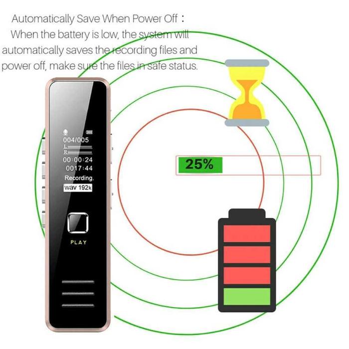 Perekam Suara Audio Digital Mini Voice Recorder 32GB - VC173