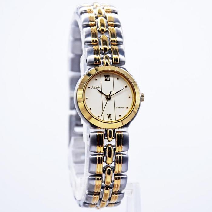 Jam Tangan Alba ATQ18EX Silver Gold