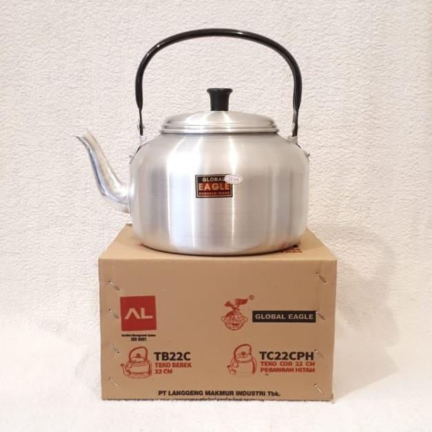 Teko Cor 22cm / 4L Kettel Masak Air Minum Ceret Alumunium Global Eagle
