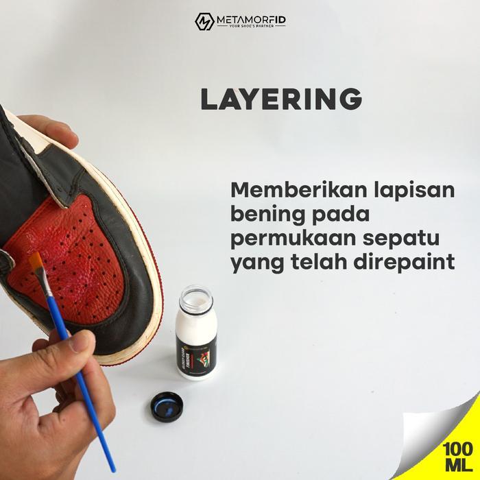 Finisher Cat Sepatu Metamorfid Clear Finisher Gloss 100Ml