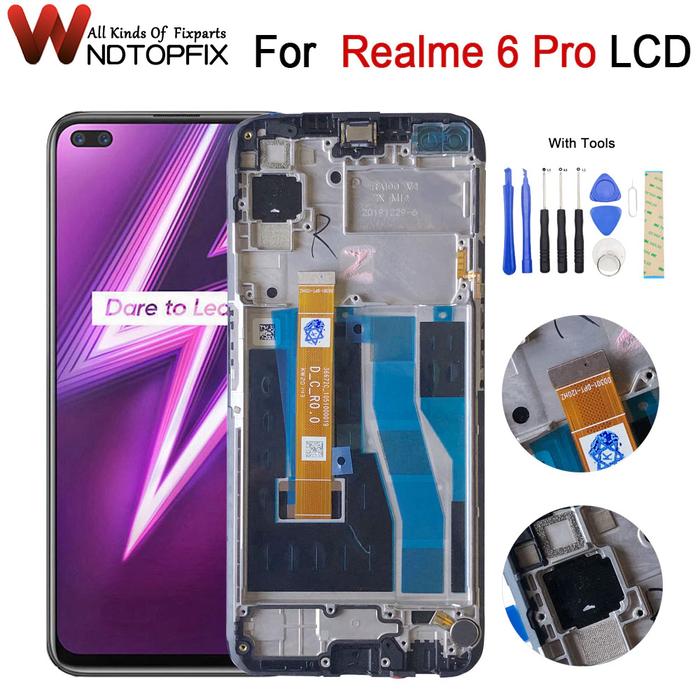 6.6" For Realme 6 Pro RMX2061 RMX2063 LCD Display Touch Digitizer