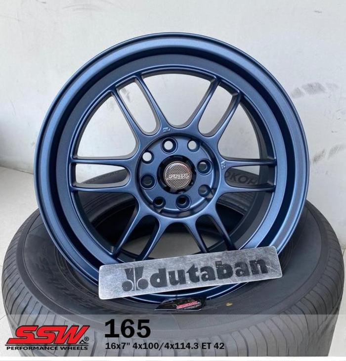 Velg Mobil Ring 16 R16 4x100 / 4x114.3 SSW S165 165 RPF1 Blue