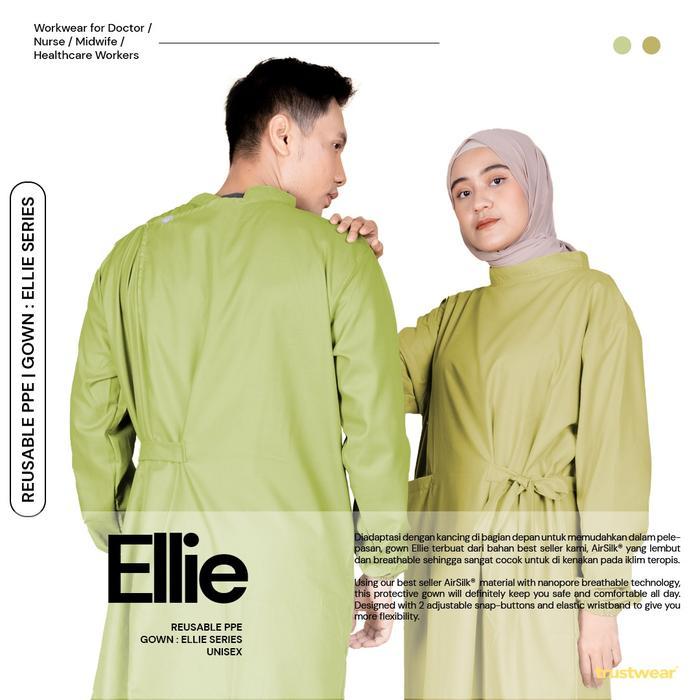 PREMIUM (READY) terjamin TRUSTWEAR - Ellie Surgical Gown / Gaun Operasi / Gaun OK Dokter / Perawat t