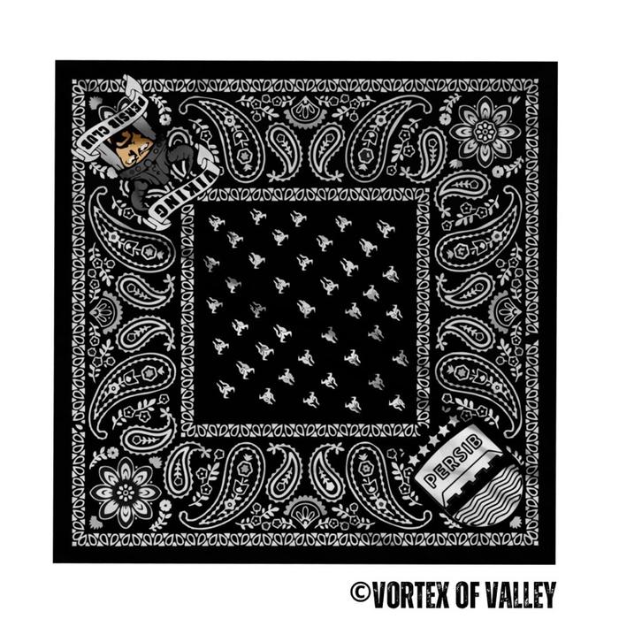 VoV - Slayer Bandana Syal Scarf Mask Premium Motif Viking Persib Bandung Black