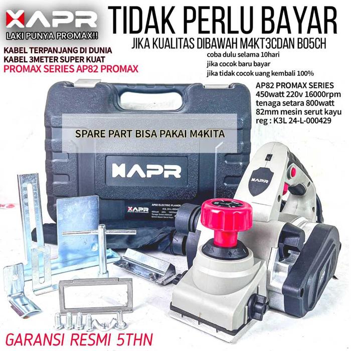 Apr Planner Ap82 Promax Series Xapr Mesin Serut Kayu Planer Sogo Ketam Pasah Pasra