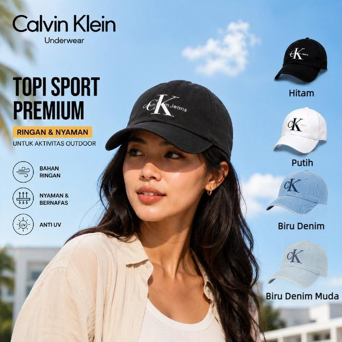 Calvin Klein CK Topi Baseball Unisex Original Premium Branded | Korean Style Streetwear Fashion | To