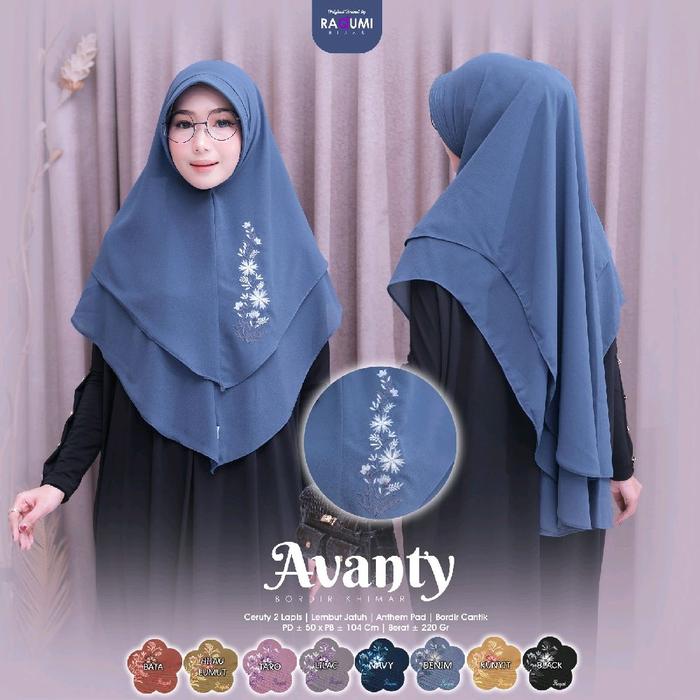 Avanty Khimar Bordir Raqumi Hijab