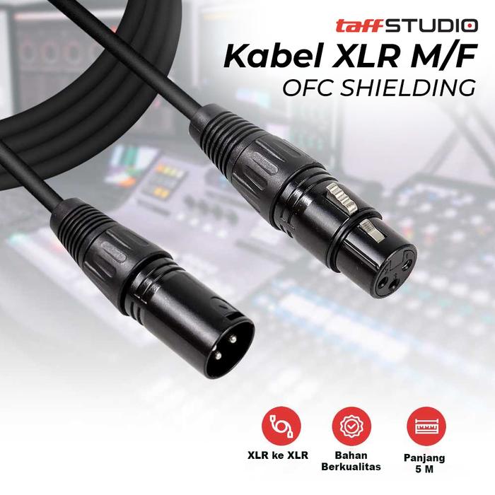 Cahayastore - Kabel XLR Mikrofon | Kabel Audio OFC | Kabel Karaoke Shielded