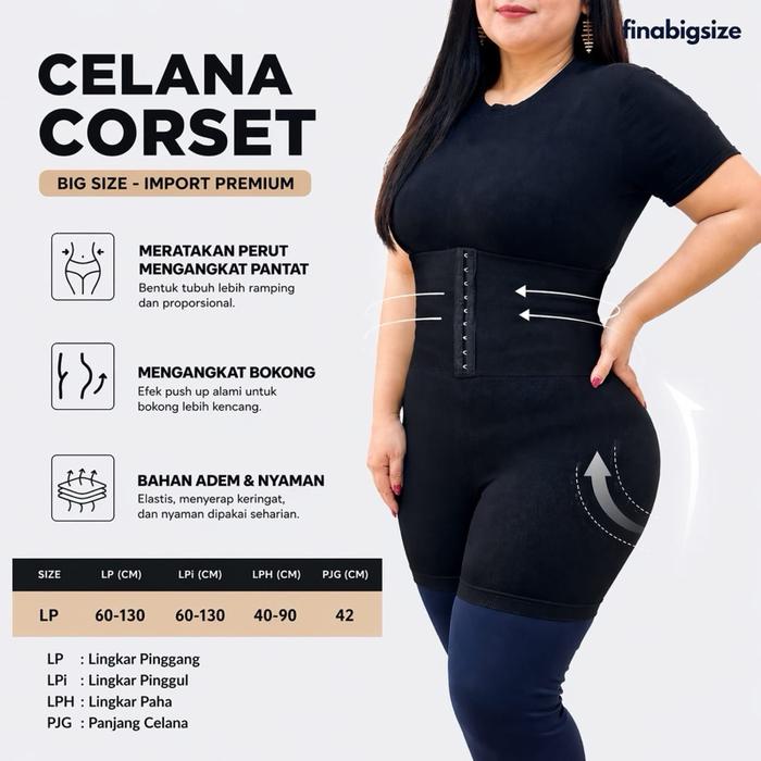 FINA BIGSIZE - (CELANA CORSET BIG SIZE) CELANA CORSET WANITA JUMBO BIGSIZE