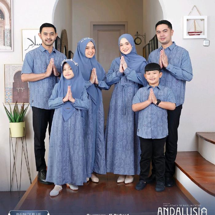 SARIMBIT YASMEERA ANDALUSIA BIRU MUDA 2026 SARIMBIT KELUARGA 2026 SARIMBIT TERBARU 2026