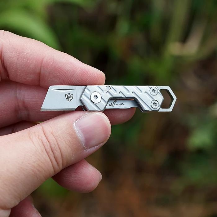 Original Mini Pocket Folding Knife Keychain Knives Sharpening Fruit