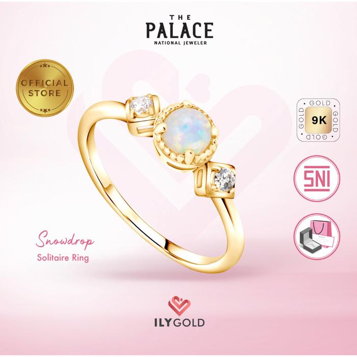 ILY GOLD SNOWDROP - SOLITAIRE RING / CINCIN