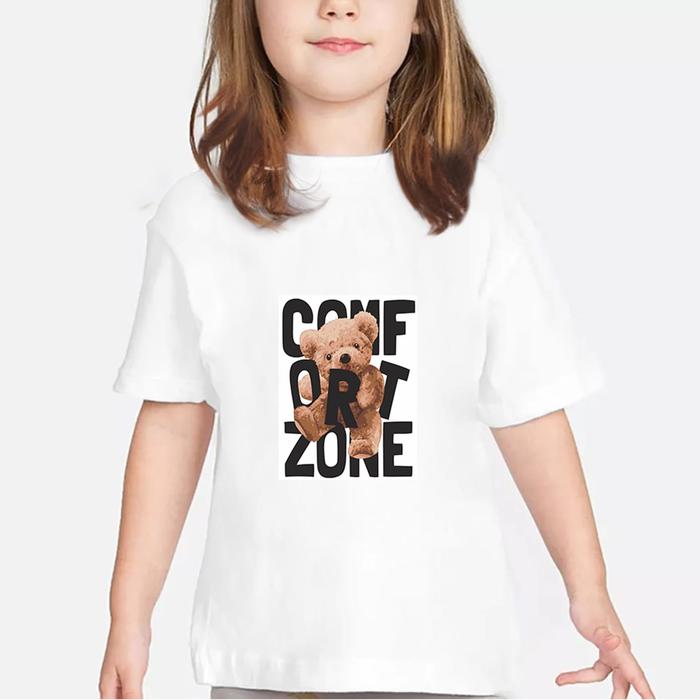 WAJIB diukur dulu sebelum older Kaos anak perempuan lengan pendek gambar motif bear beruang Baju bah